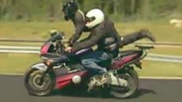 Карайки Honda Cbr 600 F2, финландците Лантинен Жоуни и Питканен Мати размениха позициите си на движещия се мотоциклет за 4,18 секунди , пътувайки с рекордната средна скорост от 140 km/h от момента, в който започнаха и завършиха маневрата. Опитът е извършен на междуградски път, затворен специално за случая на 3 юли 2001 г.